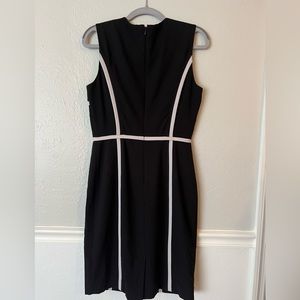 Calvin Klein black and white sleeveless dress